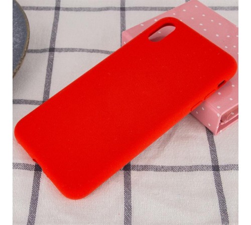 Чохол Silicone Case Full Protective (AA) NO LOGO для Apple iPhone X / XS (5.8") Червоний / Red