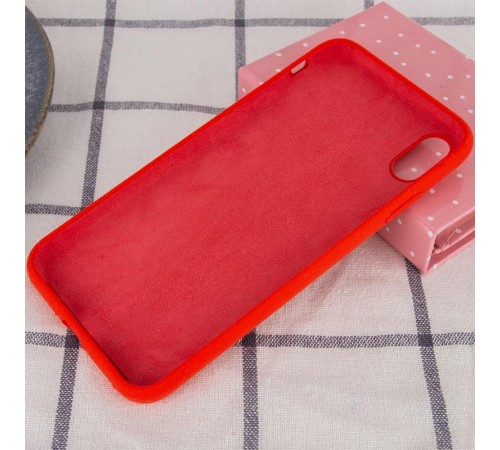 Чохол Silicone Case Full Protective (AA) NO LOGO для Apple iPhone X / XS (5.8") Червоний / Red