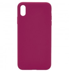 Чохол Silicone Case Full Protective (AA) NO LOGO для Apple iPhone X / XS (5.8") Червоний / Rose Red