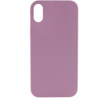 Чохол Silicone Case Full Protective (AA) NO LOGO для Apple iPhone X / XS (5.8") Ліловий / Lilac Pride