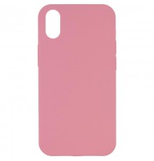 Чохол Silicone Case Full Protective (AA) NO LOGO для Apple iPhone X / XS (5.8") Рожевий / Light pink