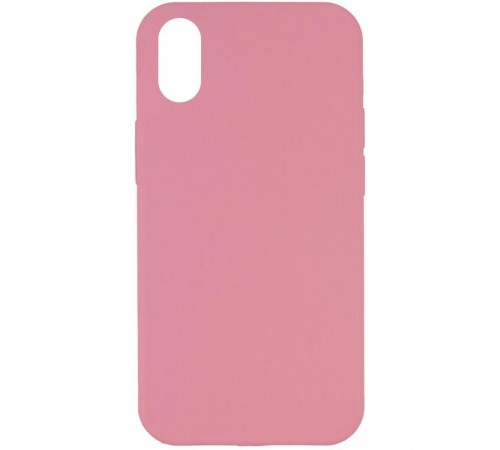 Чохол Silicone Case Full Protective (AA) NO LOGO для Apple iPhone X / XS (5.8") Рожевий / Light pink