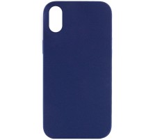 Чохол Silicone Case Full Protective (AA) NO LOGO для Apple iPhone X / XS (5.8") Синій / Deep navy