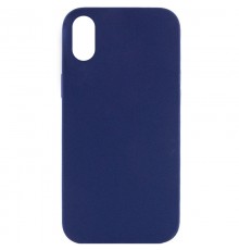 Чохол Silicone Case Full Protective (AA) NO LOGO для Apple iPhone X / XS (5.8") Синій / Deep navy