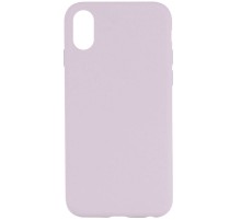 Чохол Silicone Case Full Protective (AA) NO LOGO для Apple iPhone X / XS (5.8") Бузковий / Lilac