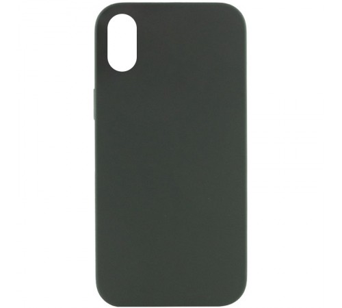 Чохол Silicone Case Full Protective (AA) NO LOGO для Apple iPhone X / XS (5.8") Зелений / Cyprus Green
