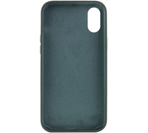 Чохол Silicone Case Full Protective (AA) NO LOGO для Apple iPhone X / XS (5.8") Зелений / Cyprus Green