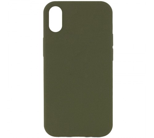 Чохол Silicone Case Full Protective (AA) NO LOGO для Apple iPhone X / XS (5.8") Зелений / Dark Olive Чохол Silicone Case Full Protective (AA) NO LOGO для Apple iPhone X / XS (5.8") Зелений / Dark Olive