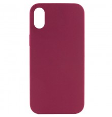 Чохол Silicone Case Full Protective (AA) NO LOGO для Apple iPhone XR (6.1") Бордовий / Maroon