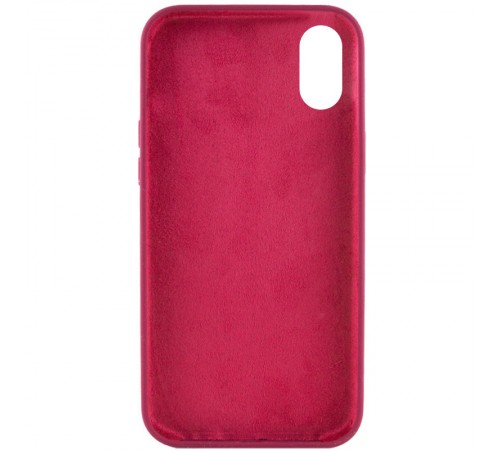Чохол Silicone Case Full Protective (AA) NO LOGO для Apple iPhone XR (6.1") Бордовий / Maroon Чохол Silicone Case Full Protective (AA) NO LOGO для Apple iPhone XR (6.1") Бордовий / Maroon