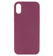 Чохол Silicone Case Full Protective (AA) NO LOGO для Apple iPhone XR (6.1") Бордовий / Plum