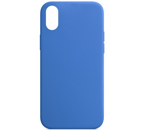 Чохол Silicone Case Full Protective (AA) NO LOGO для Apple iPhone XR (6.1") Синій / Capri Blue Чохол Silicone Case Full Protective (AA) NO LOGO для Apple iPhone XR (6.1") Синій / Capri Blue