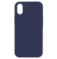 Чохол Silicone Case Full Protective (AA) NO LOGO для Apple iPhone XR (6.1") Темно-синій / Midnight blue