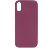 Чохол Silicone Case Full Protective (AA) NO LOGO для Apple iPhone XS Max (6.5") Бордовий / Plum