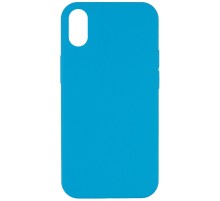 Чохол Silicone Case Full Protective (AA) NO LOGO для Apple iPhone XS Max (6.5") Блакитний / Blue