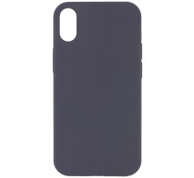 Чохол Silicone Case Full Protective (AA) NO LOGO для Apple iPhone XS Max (6.5") Сірий / Dark Gray
