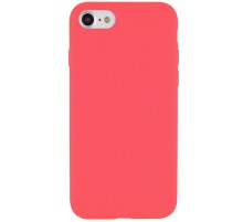 Чохол Silicone Case Full Protective (AA) NO LOGO для Apple iPhone SE (2020) Кавуновий / Watermelon red