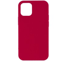 Чохол Silicone Case Full Protective (AA) NO LOGO для Apple iPhone 12 Pro Max (6.7") Червоний / Rose Red