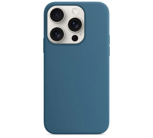 Чохол Silicone Case Full Protective (AA) NO LOGO для Apple iPhone 13 Pro Max (6.7") Синій / Blue Jay Чохол Silicone Case Full Protective (AA) NO LOGO для Apple iPhone 13 Pro Max (6.7") Синій / Blue Jay