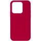 Чохол Silicone Case Full Protective (AA) NO LOGO для Apple iPhone 14 Pro (6.1") Червоний / Rose Red