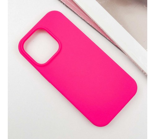 Чохол Silicone Case Full Protective (AA) NO LOGO для Apple iPhone 14 Pro (6.1") Рожевий / Barbie pink Чохол Silicone Case Full Protective (AA) NO LOGO для Apple iPhone 14 Pro (6.1") Рожевий / Barbie pink