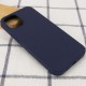 Чохол Silicone Case Full Protective (AA) NO LOGO для Apple iPhone 14 Pro (6.1") Темно-синій / Midnight blue