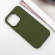 Чохол Silicone Case Full Protective (AA) NO LOGO для Apple iPhone 14 Pro (6.1") Зелений / Dark Olive