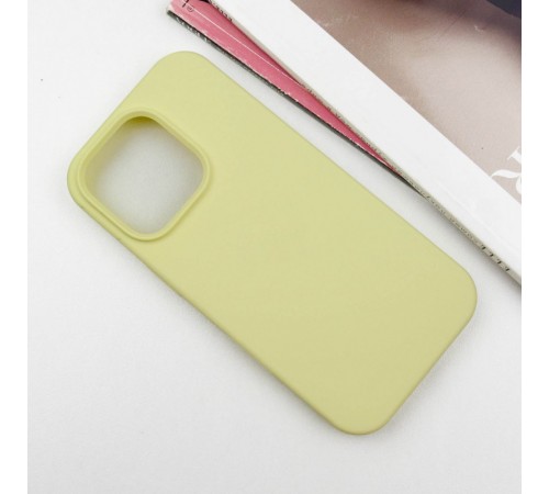 Чохол Silicone Case Full Protective (AA) NO LOGO для Apple iPhone 14 Pro (6.1") Жовтий / Mellow Yellow Чохол Silicone Case Full Protective (AA) NO LOGO для Apple iPhone 14 Pro (6.1") Жовтий / Mellow Yellow