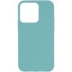 Чохол Silicone Case Full Protective (AA) NO LOGO для Apple iPhone 15 Pro (6.1") Бірюзовий / Marine Green