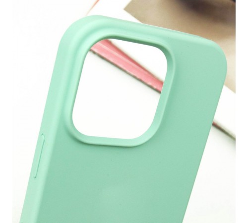 Чохол Silicone Case Full Protective (AA) NO LOGO для Apple iPhone 15 Pro Max (6.7") Бірюзовий / Turquoise Чохол Silicone Case Full Protective (AA) NO LOGO для Apple iPhone 15 Pro Max (6.7") Бірюзовий / Turquoise
