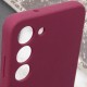 Чохол Silicone Cover Lakshmi Full Camera (AAA) для Samsung Galaxy A05s Бордовий / Plum