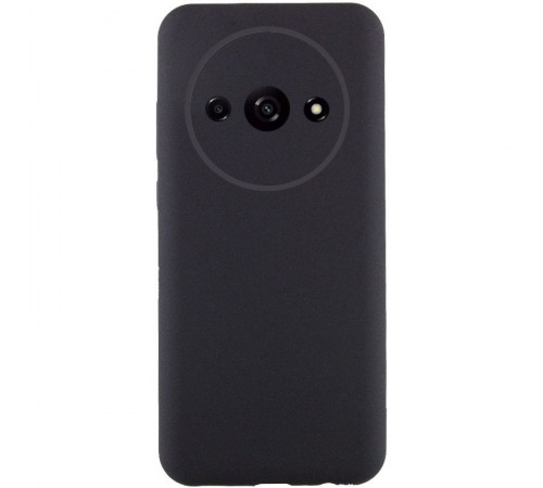 Чохол Silicone Cover Lakshmi Full Camera (AAA) для Xiaomi Redmi A3 Чорний / Black Чохол Silicone Cover Lakshmi Full Camera (AAA) для Xiaomi Redmi A3 Чорний / Black