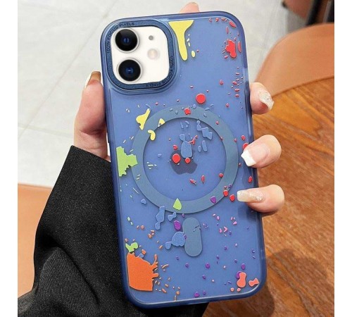 Чохол TPU+PC Flush with MagSafe для Apple iPhone 11 (6.1") Dark blue Чохол TPU+PC Flush with MagSafe для Apple iPhone 11 (6.1") Dark blue
