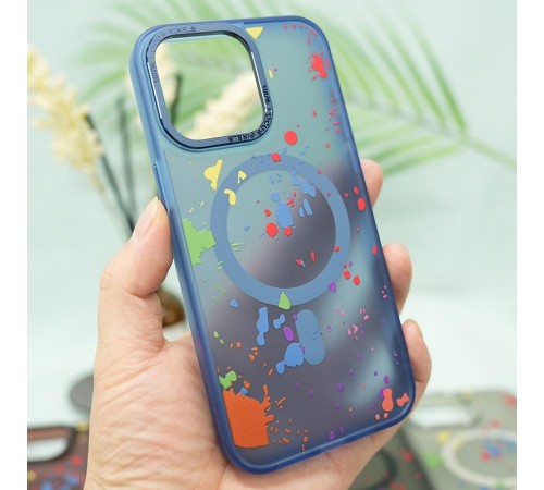 Чохол TPU+PC Flush with MagSafe для Apple iPhone 11 (6.1") Dark blue Чохол TPU+PC Flush with MagSafe для Apple iPhone 11 (6.1") Dark blue