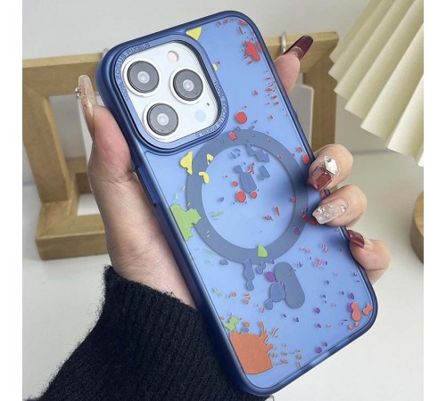 Чохол TPU+PC Flush with MagSafe для Apple iPhone 12 Pro Max (6.7") Dark blue Чохол TPU+PC Flush with MagSafe для Apple iPhone 12 Pro Max (6.7") Dark blue