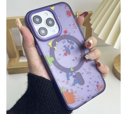 Чохол TPU+PC Flush with MagSafe для Apple iPhone 12 Pro Max (6.7") Dark purple Чохол TPU+PC Flush with MagSafe для Apple iPhone 12 Pro Max (6.7") Dark purple