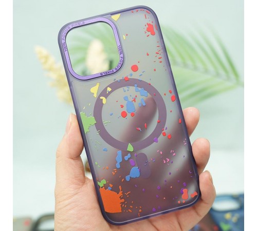 Чохол TPU+PC Flush with MagSafe для Apple iPhone 12 Pro Max (6.7") Dark purple Чохол TPU+PC Flush with MagSafe для Apple iPhone 12 Pro Max (6.7") Dark purple