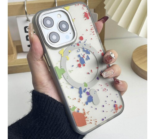 Чохол TPU+PC Flush with MagSafe для Apple iPhone 12 Pro Max (6.7") Titanium grey Чохол TPU+PC Flush with MagSafe для Apple iPhone 12 Pro Max (6.7") Titanium grey