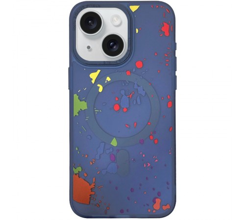 Чохол TPU+PC Flush with MagSafe для Apple iPhone 13 (6.1") Dark blue Чохол TPU+PC Flush with MagSafe для Apple iPhone 13 (6.1") Dark blue