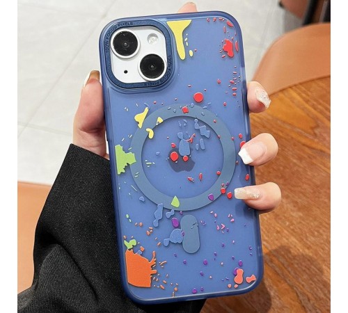 Чохол TPU+PC Flush with MagSafe для Apple iPhone 13 (6.1") Dark blue Чохол TPU+PC Flush with MagSafe для Apple iPhone 13 (6.1") Dark blue