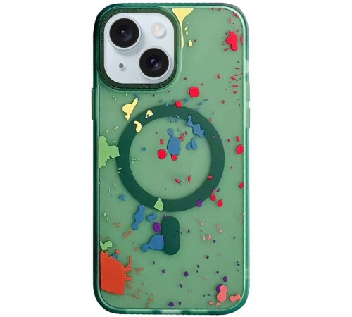 Чохол TPU+PC Flush with MagSafe для Apple iPhone 13 (6.1") Dark green Чохол TPU+PC Flush with MagSafe для Apple iPhone 13 (6.1") Dark green