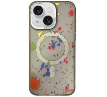 Чохол TPU+PC Flush with MagSafe для Apple iPhone 13 (6.1") Titanium grey