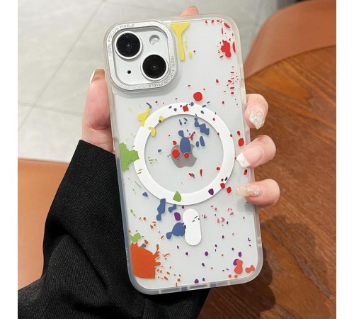 Чохол TPU+PC Flush with MagSafe для Apple iPhone 13 (6.1") White Чохол TPU+PC Flush with MagSafe для Apple iPhone 13 (6.1") White