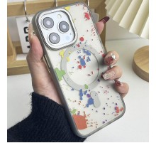 Чохол TPU+PC Flush with MagSafe для Apple iPhone 13 Pro Max (6.7") Titanium grey