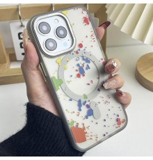 Чохол TPU+PC Flush with MagSafe для Apple iPhone 13 Pro Max (6.7") Titanium grey