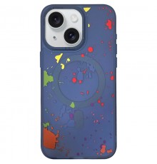 Чохол TPU+PC Flush with MagSafe для Apple iPhone 15 (6.1") Dark blue