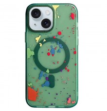 Чохол TPU+PC Flush with MagSafe для Apple iPhone 15 (6.1") Dark green
