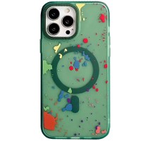 Чохол TPU+PC Flush with MagSafe для Apple iPhone 15 Pro (6.1") Dark green