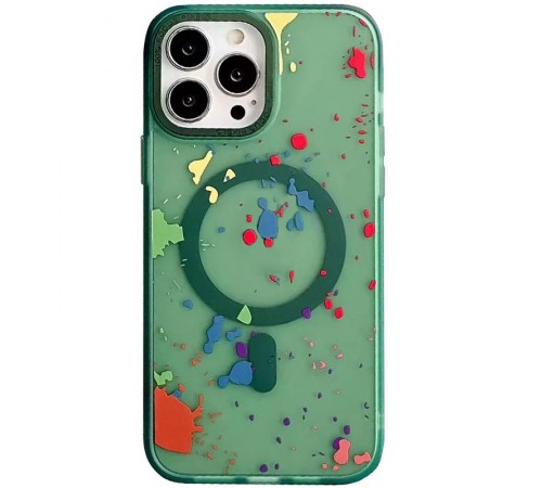 Чохол TPU+PC Flush with MagSafe для Apple iPhone 15 Pro (6.1") Dark green Чохол TPU+PC Flush with MagSafe для Apple iPhone 15 Pro (6.1") Dark green