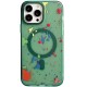 Чохол TPU+PC Flush with MagSafe для Apple iPhone 15 Pro (6.1") Dark green